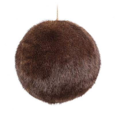 Ornement boule de fourrure moyenne