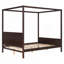 Lit plateforme à baldaquin en bois-730646905