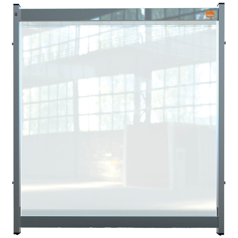 Amedee Clear Desk Dividers, 82cm H x 75cm W x 4cm D