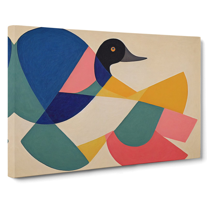 Inspirational Abstract Duck - Wrapped Canvas, 35cm H x 50cm W x 3cm D