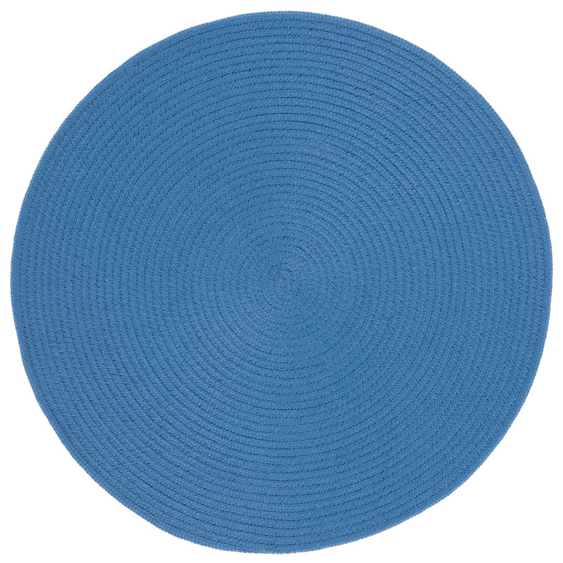 Alish Hand Woven Performance Solid Color Rug, Round 3'