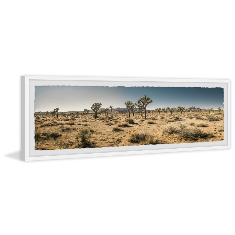 Beneath The Joshua Trees - Single Picture Frame Print, 25cm H x 76cm W x 3.81cm D
