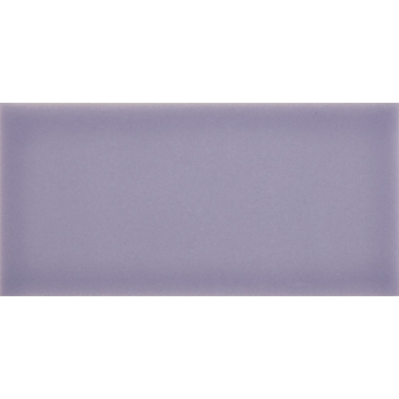Curvaceous 3" x 6" Ceramic Wall Tile, Lilac