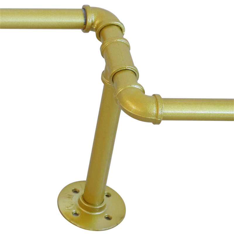 Alcina 71'' Metal Wall Mounted Clothes Rack