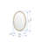 Mardell Wood Flat Wall Mirror
