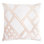 Net Embroidered Linen Reversible Throw Pillow