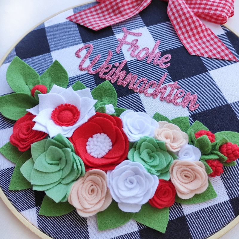 Handmade Plants & Flowers Wall Decor on Solid Wood