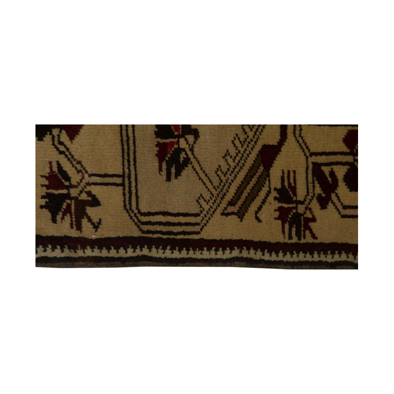 Hand-Knotted High-Quality Beige and Brown Area Rug