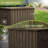 Domi Louvered 49.41'' W 100 Gallons Water Resistant Lockable Deck Box with Wheels in Brown
