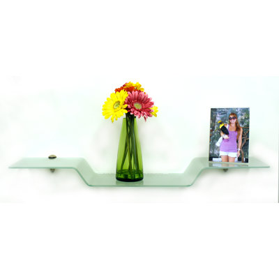 Kirts Glass Accent Shelf