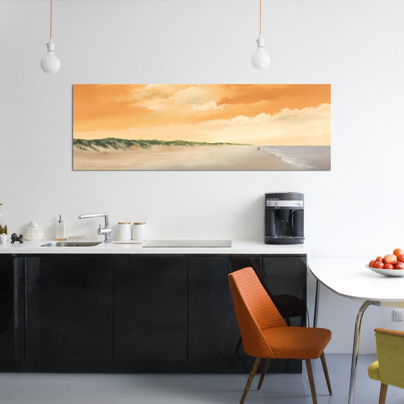 «Le long de la mer II», reproduction sur toile, H 24 po x l 72 po x P 1,5 po, Toile tendue