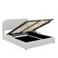 Base de lit avec rangement relevable, lit plateforme tapissier en molleton Teddy avec système de rangement hydraulique-470913027-471712704