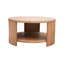 Table basse ronde avec tablette