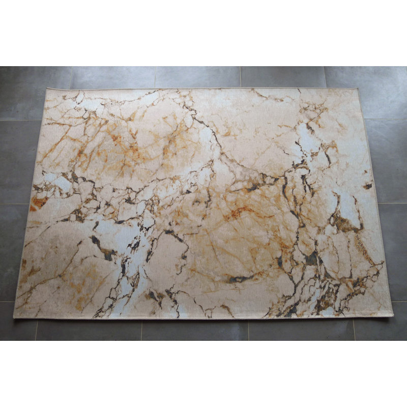 Tapis beige Oatman, Rectangulaire 7 pi 6 po x 10 pi 3 po