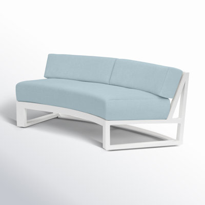 Camela 69" Wide Outdoor Loveseat with Sunbrella Cushions by AllModern