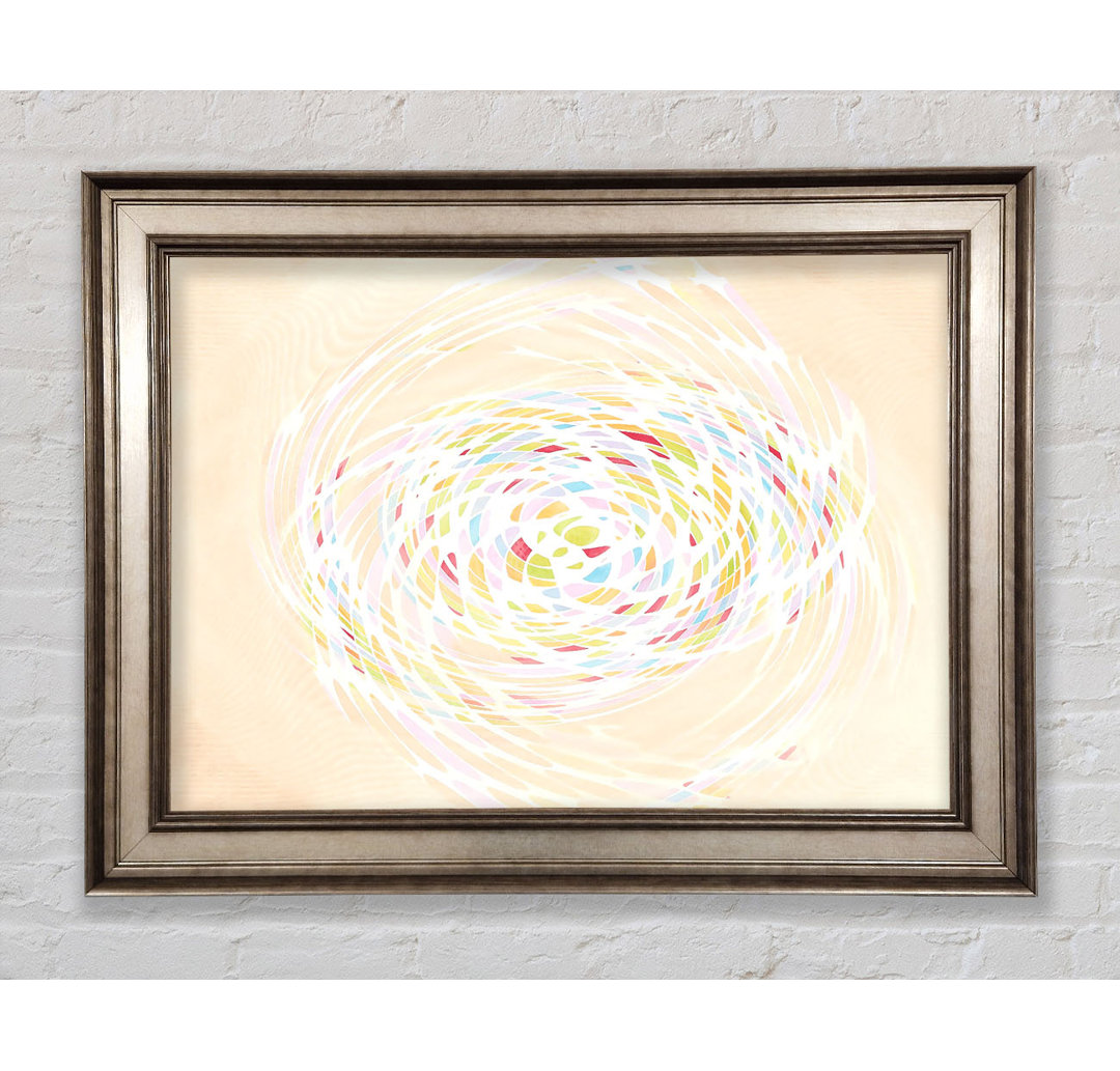 Gerahmtes Leinwandbild Pastel Swirl