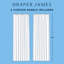 Paire de rideaux avec passe-tringle DRAPER James-130240155