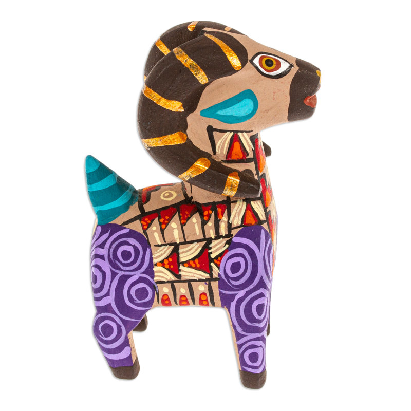 Figurine de mouton en bois faite à la main