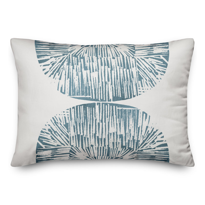 Coussin en forme de coquillage abstrait