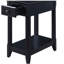 Table d'appoint noire avec tablette inférieure-1270098520