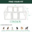 Parc pour animaux d'intérieur en acrylique pour chiots et petits chiens, AuraSpace, 24 pouces, 24 pouces, 12 panneaux, blanc-122720579-122720574
