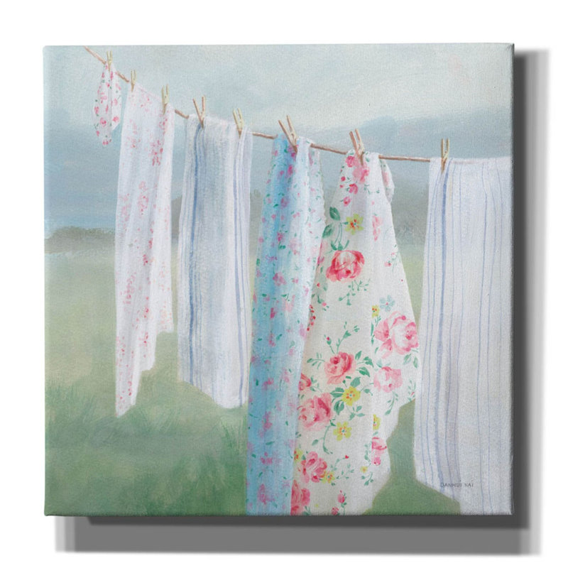 "Epic Graffiti" Laundry Day 1 "par Danhui Nai, art mural sur toile, H 12 po x l 12 po
