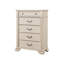 Coffre traditionnel l 36,6 po, blanc antique-93775706