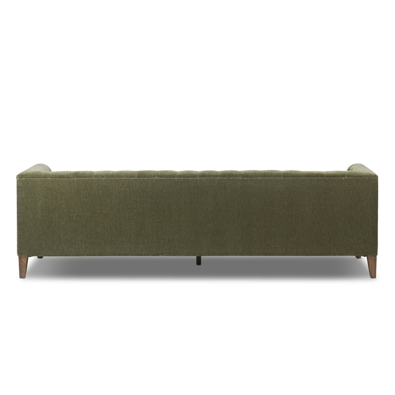THURSTON SOFA-96"-DAKOTA WARM TAUPE, Amici Moss Velvet