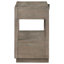 Table de chevet 2 tiroirs Taupe