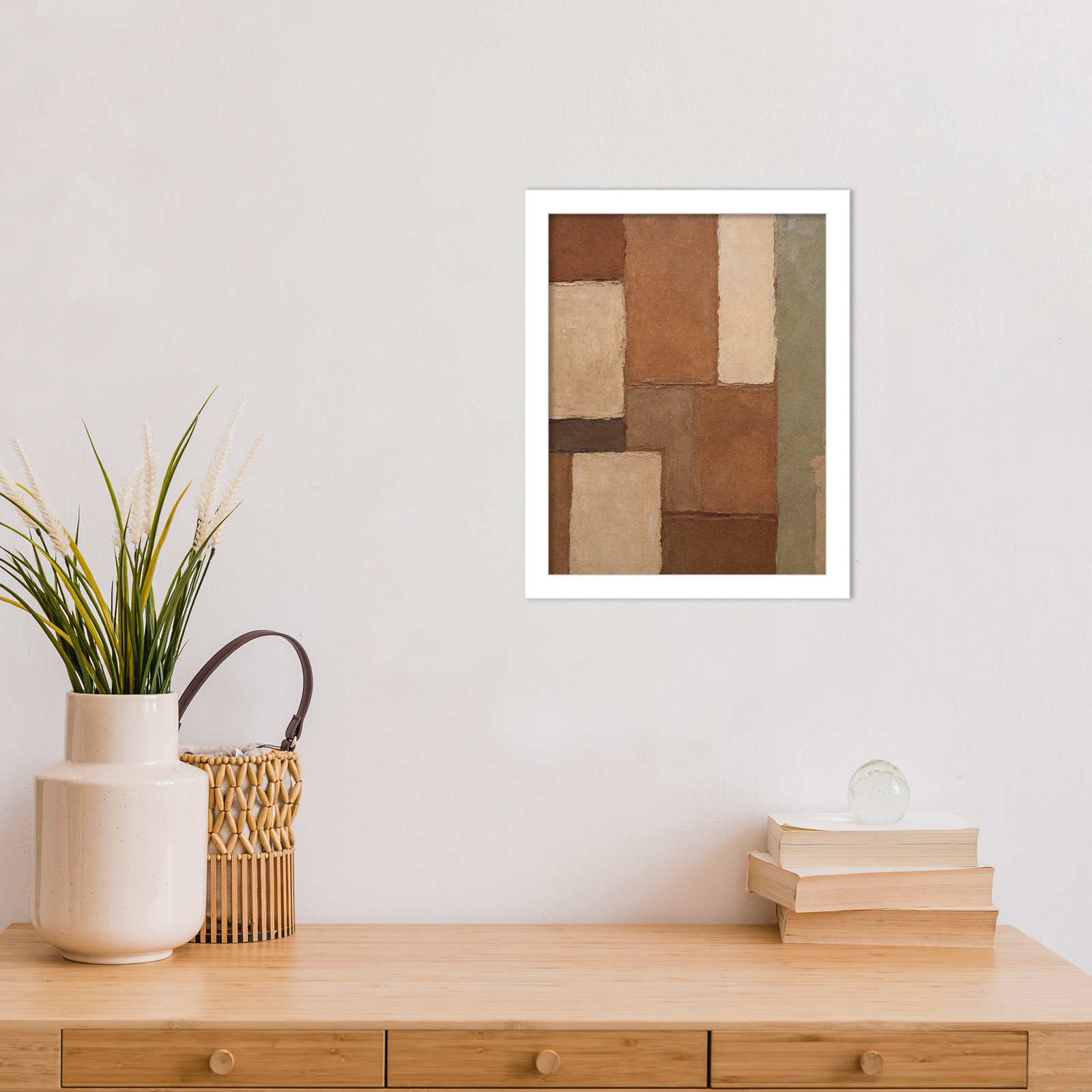 Arcilla Print by Dan Hobday, 13" H x 11" W, White