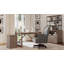 Arcadian Credenza Desk with Hutch and Built in Outlets