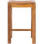 Tabouret de comptoir d'extérieur en bois de teck Ingrid-346817322