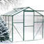 Serre de jardin arrière 6 pi x 8 pi, polycarbonate simple 4 mm, structure de jardinage stable 6 pi x 8 pi, système de drainage efficace en polycarbonate bloquant