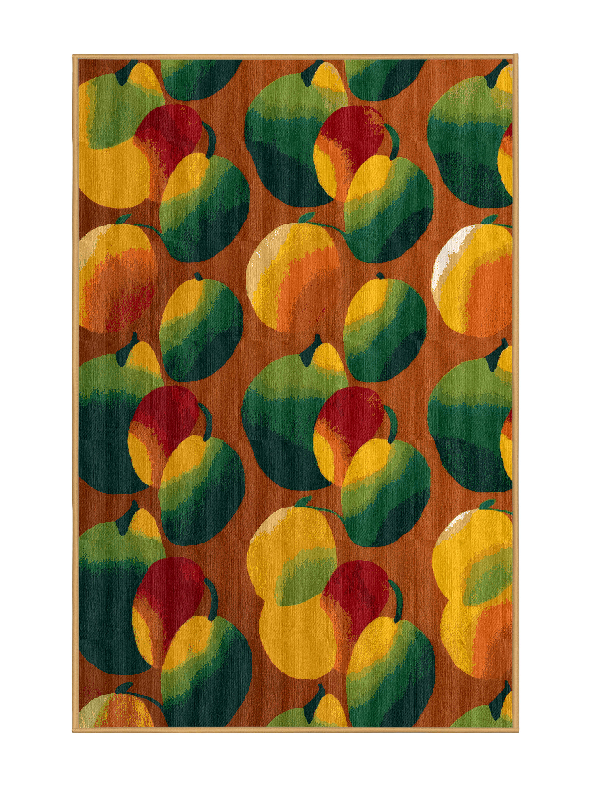Top Mango Open Rug One Allium Way® Washable Mango Alphonso Fruits Area Rug | Wayfair