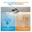30 cm Ceiling Fan with Light Kit-2143574327-2143574325
