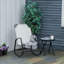 Chaise berçante de jardin