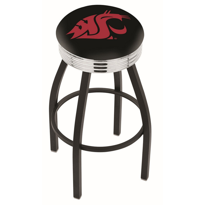Tabouret de bar Logo Series, Tabouret de bar d'une hauteur de siège de 30 po, Chrome soudé solide