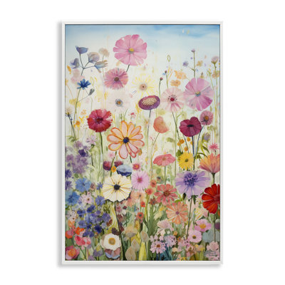 «Full Floral Garden Grey», estampe numérique par Roozbeh Bahramali