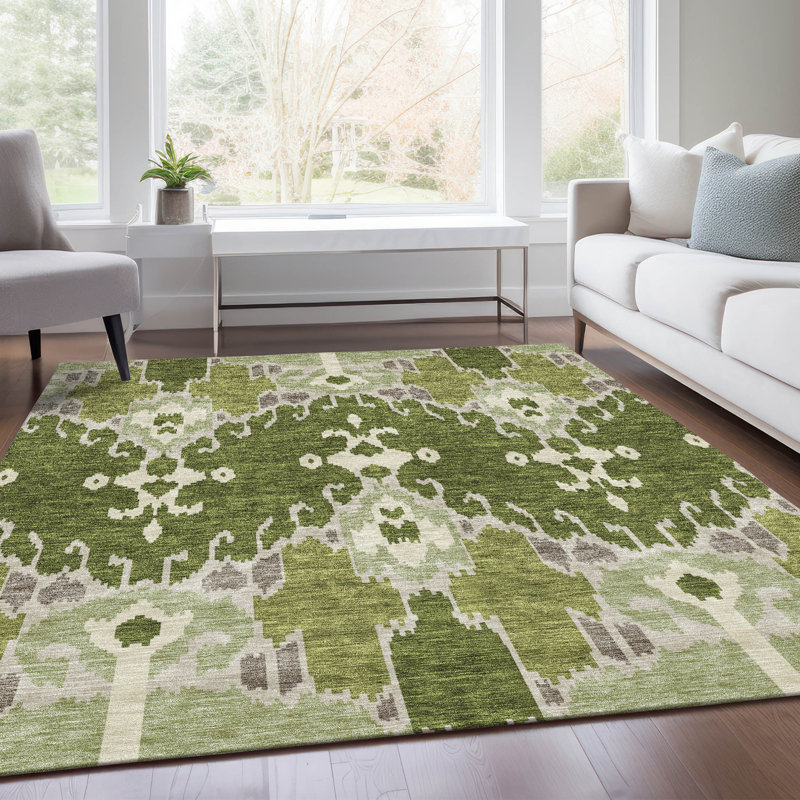 Tapis intérieur / extérieur Malchow avec envers antidérapant, Rectangle 9' x 12'