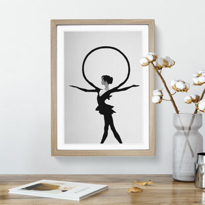 Monochrome Ballerina No.3 - Framed Print