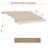 13' X 8' Retractable Awning, Patio Awnings, Sunshade Shelter W/ Manual Crank Handle, UV & Water - Resistant Fabric And Aluminum Frame-740363468