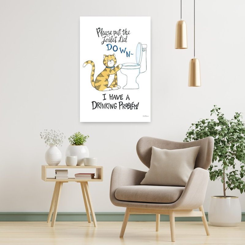 Art contemporain pour chat «I Have A Dr potable», H 36 po x l 24 po