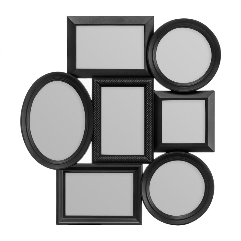 Arietta Embossed Picture Frame, Black