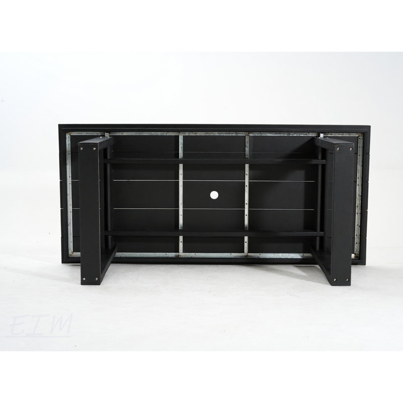 Ensemble de salle à manger 5 pièces en PEHD avec trou pour parasol et 4 chaises avec accoudoirs, durable et résistant aux intempéries pour la cour, la pelouse, la terrasse ou la piscine