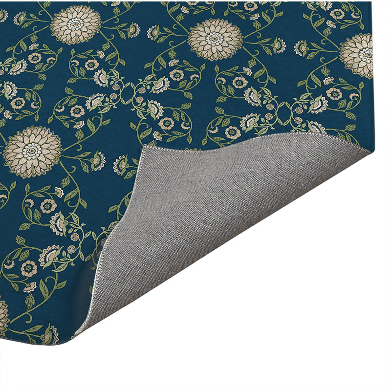 Aria Soft Step Outdoor Area Rug, Rectangle 10' x 8', Navy