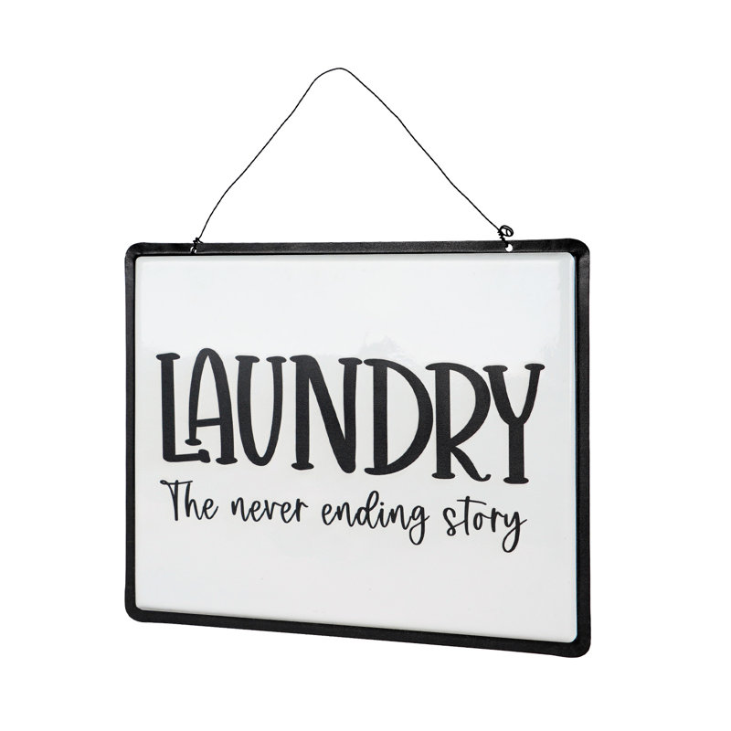 Laundry The Never Ending Story Metal Sign Laundry Room Wall Decor