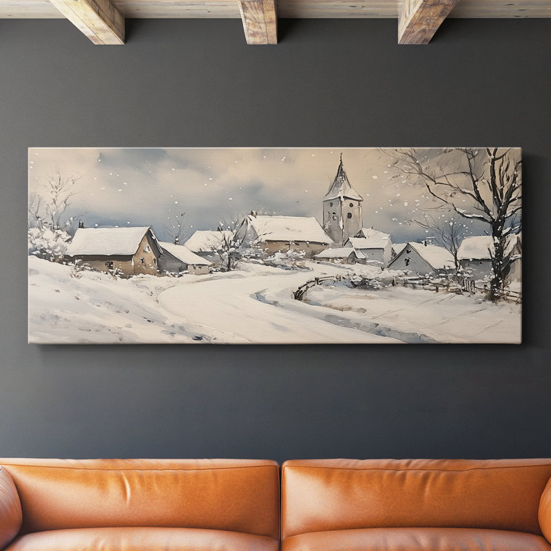 Série paysage - CL XXII - Toile tendue avec châssis - Prêt à accrocher, H 16 po x l 40 po