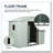 8ft x 4ft Outdoor Metal Storage Shed With window and metal foundation White-121643248-121643249