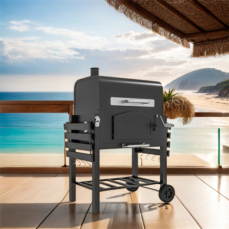 TONWIN 48.75'' W Barrel Charcoal Grill