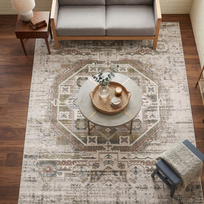 Valde Machine Woven Southwestern Area Rug 